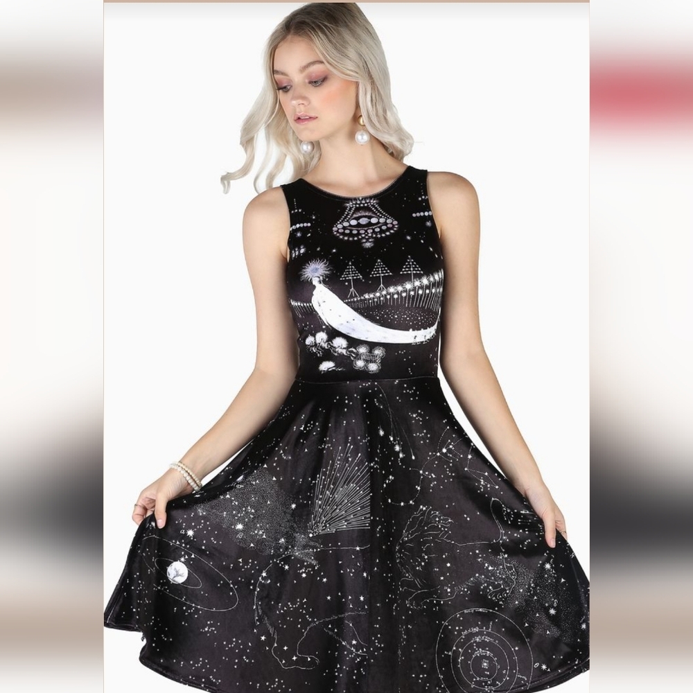 Blackmilk A Thousand Suns Velvet Midi Dress
